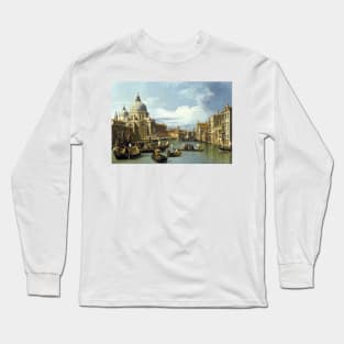 The Entrance to the Grand Canal, Venice by Canaletto Long Sleeve T-Shirt